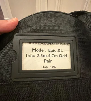 Chord Epic XL omaka par ( beställt hos Chord ) 2.5 m oc...