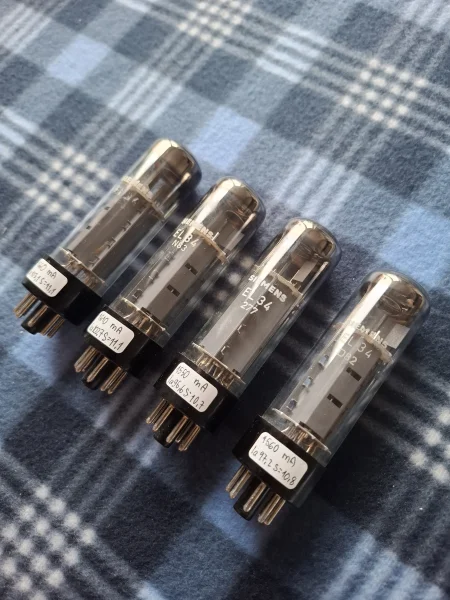 EL34 / 6ca7 Siemens Matchat kvartett NOS EL34 / 6ca7 Siemens Matchat kvartett NOS - Bild 6 av 8
