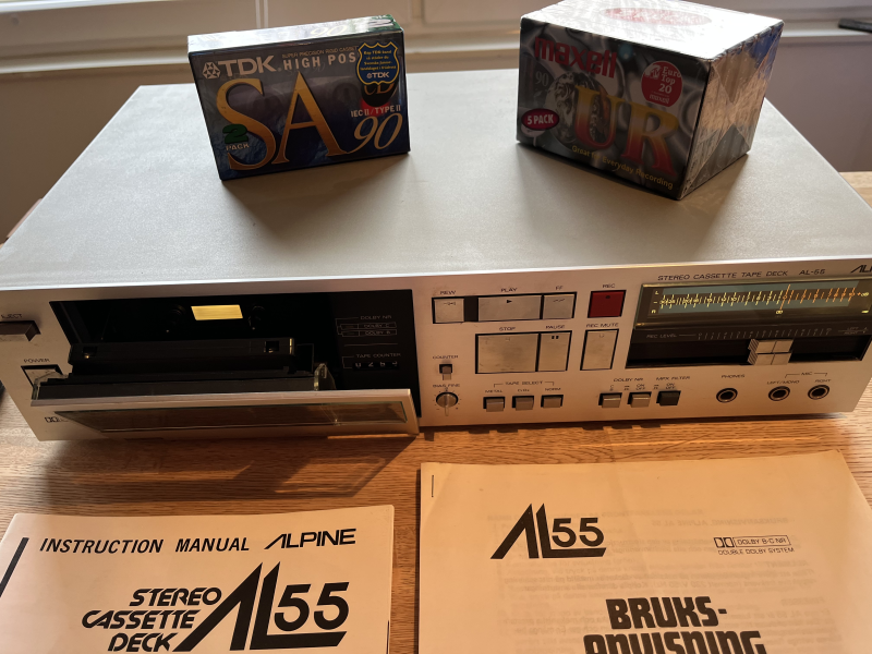 ALPINE AL55 kasettdäck - Nyservat ny rem  - Bild 3 av 7