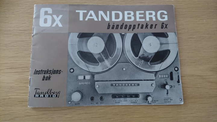 TANDBERG  BRUKSANVISNING  MOD 6X