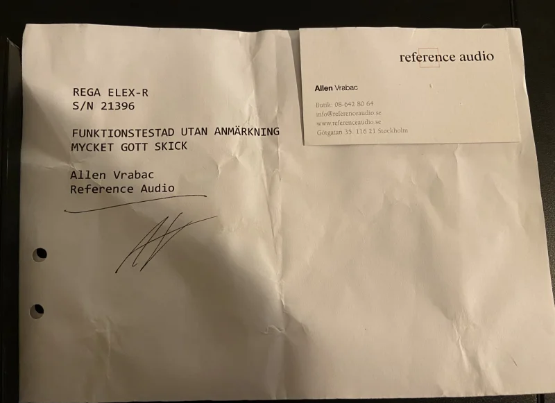 Rega Elex-R integrerad f&ouml;rst&auml;rkare i mycket gott skick s&auml;ljes - Bild 2 av 2