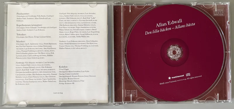 Allan Edwall, "Den lilla bäcken – Allans bästa" (CD) Allan Edwall, "Den lilla bäcken – Allans bästa" (CD) - Bild 3 av 3