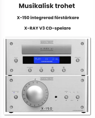Musical Fidelity X 150 plus X ray v3 CD