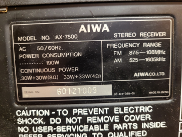 AIWA AX-7500