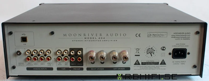 Moonriver 404 inkl. MM phono och USB DAC Moonriver 404 inkl. MM phono och USB DAC - Kuva 4 / 4