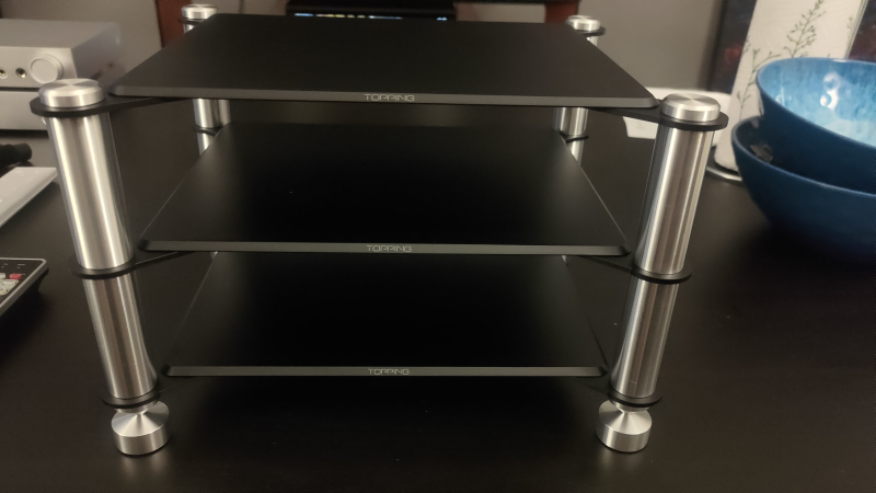 Topping A70 Pro & D70 DAC + Topping hyllplan.
