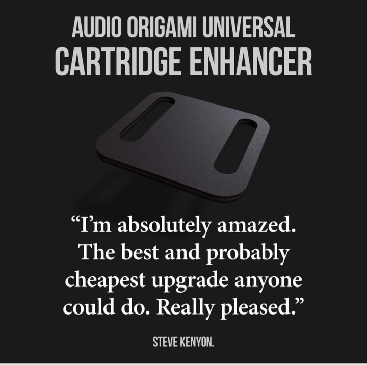 Audio Origami Cartridge Enhancer, dämpbricka för Pu