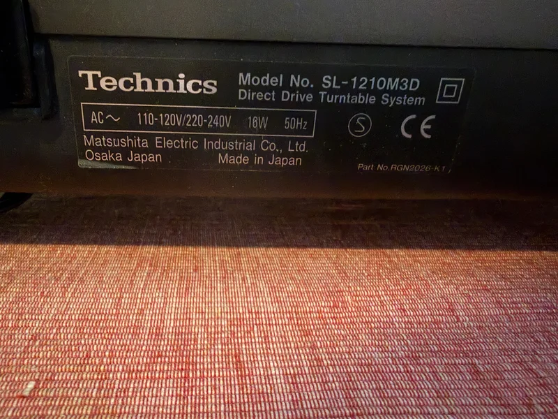 Technics SL-1210M3D, ej DJ anv&auml;nd. - Bild 6 av 6