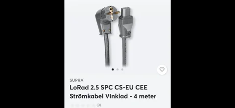 SUPRA Str&ouml;mkabel 4m