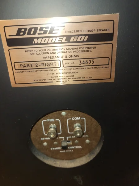 Bose 601 mk1 omkantade - Bild 9 av 11