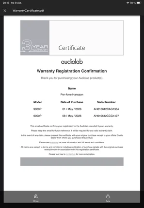 AUDIOLAB 9000P