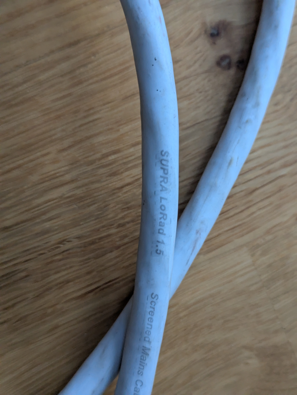 Strömkabel Supra Lorad 1.5 ca 1 m  - Bild 3 av 4