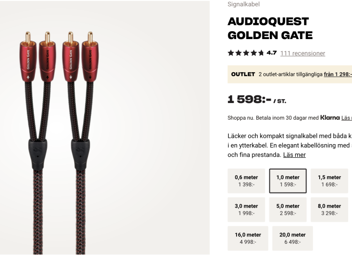 Audioquest Golden Gate