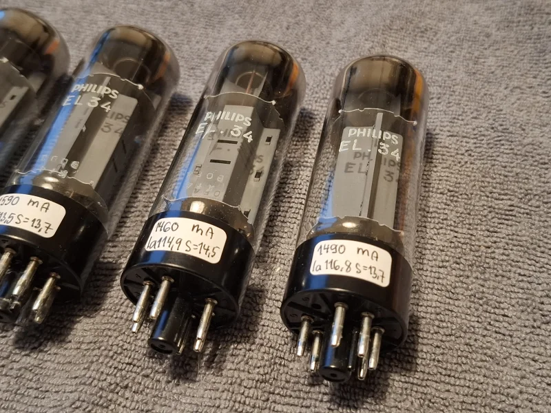 EL34 Mullard NOS Blackburn Xf4 1979, rebranded Philips EL34 Mullard NOS Blackburn Xf4 1979, rebranded Philips - Bild 2 av 6