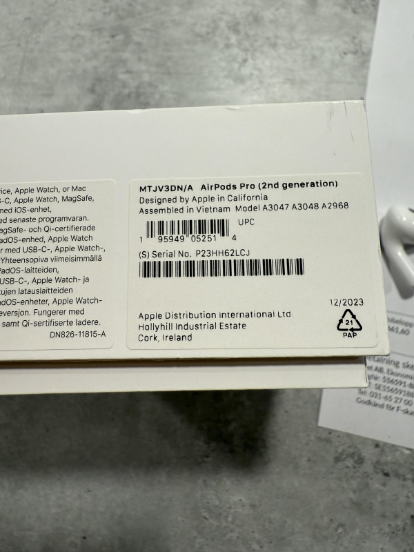 Apple AirPods Pro (2nd generation USB-C) - ink. kvitto - Bild 2 av 2