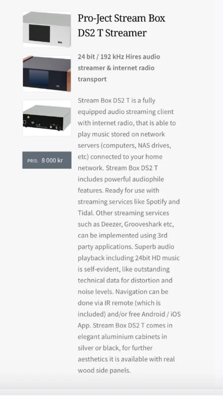 Pro ject Stream Box D2S T streamer - Bild 2 av 2