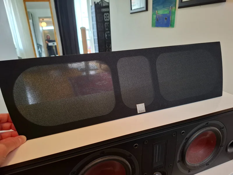 Dali Rubicon 5, Centerh&ouml;gtalare samt REL subwoofer vit pianolack - Billede 12 af 19