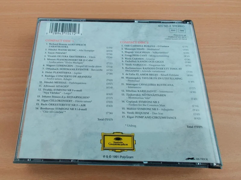 Klassiska Pärlor - 33 Berömda Klassiker - 2CD Klassiska Pärlor - 33 Berömda Klassiker - 2CD - Bild 2 av 2