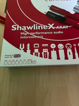 Tonarms kabel Chord Shawline X aray 1.2m