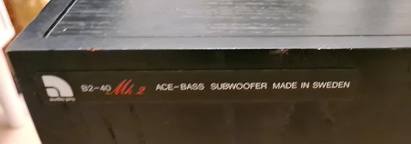 Audio Pro Ace Bass B2-40 Audio Pro Ace Bass B2-40 - Bild 3 av 3