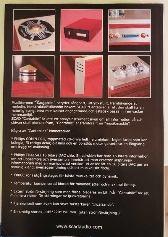 Scandinavian Audio Design Cantabile