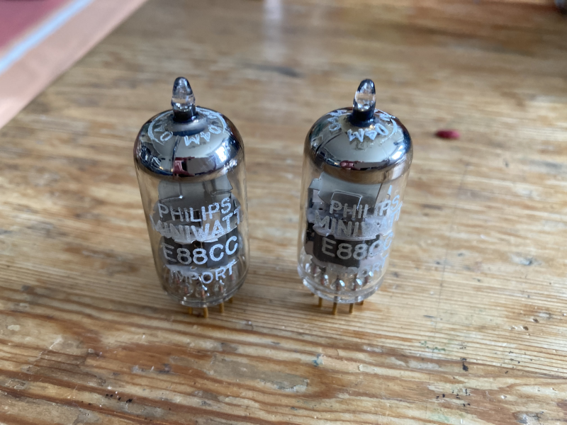 Philips E88CC SQ Gold Pin NOS matchat par från 1963 - Bild 4 av 5