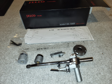 Tonarm Jelco  + VTA JUSTERARE + Tonarmskabel 