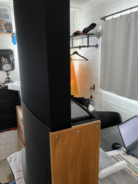Quad Esl 63 med special subwoofers.
