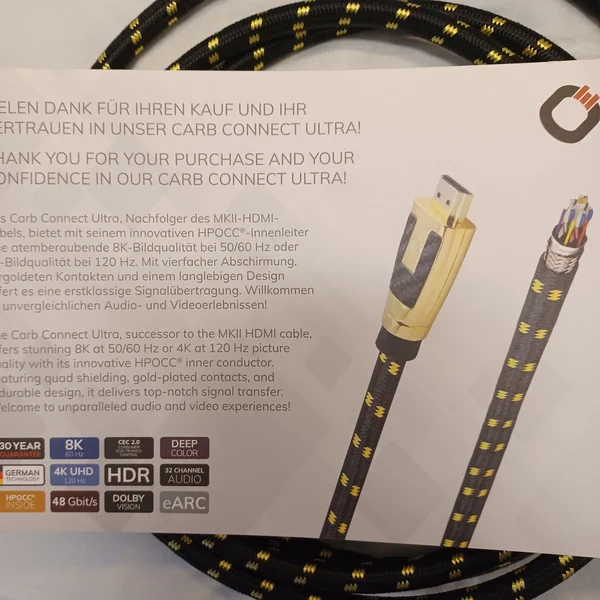Oehlbach xxl carb connect ultra high speed hdmi kabel - Bild 3 av 4