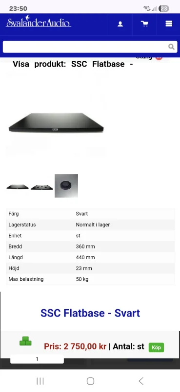 SSC vibrationsd&auml;mpande platta - Bild 2 av 3