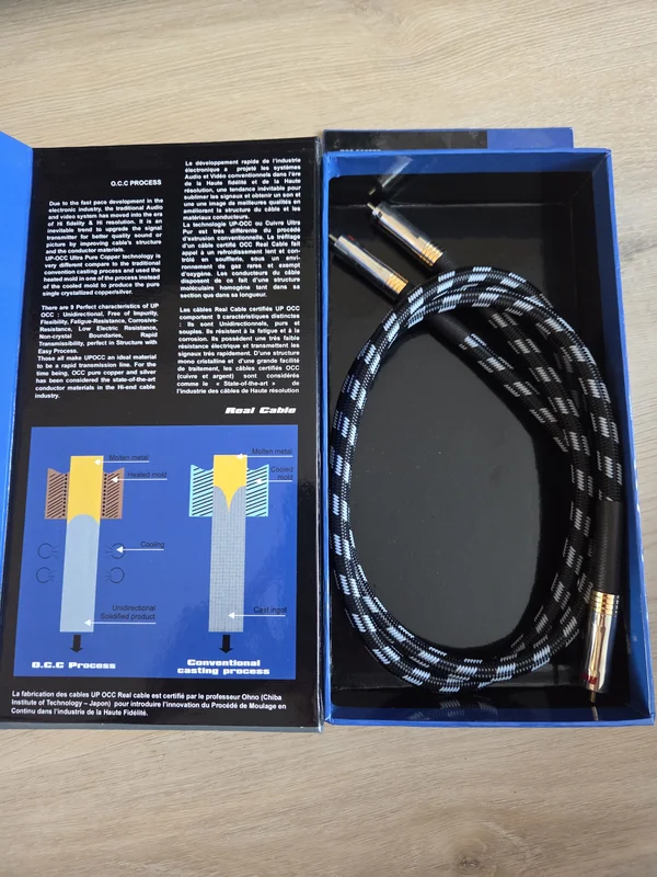 Real Cable CA OCC90 rca-signalkabel 0,75m - Bild 2 av 3