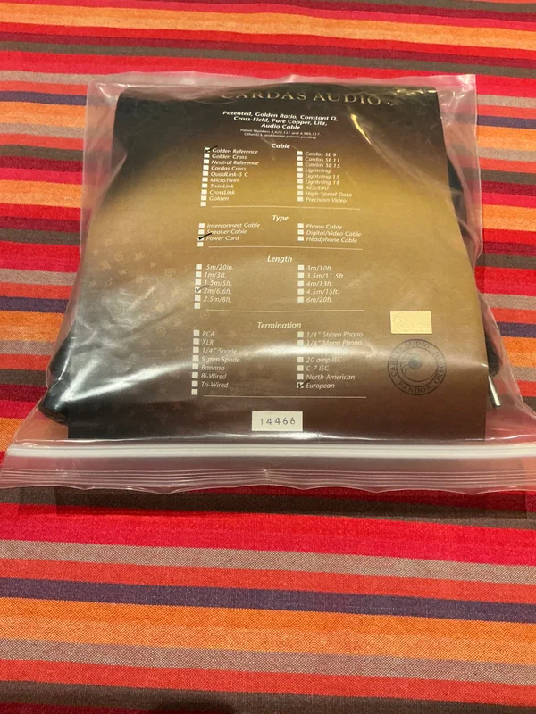 Cardas Golden Reference, Power, 2,1 meter - Bild 2 av 3