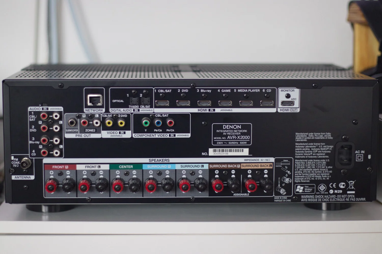 Denon AVR-X2000 Denon AVR-X2000 - Bild 5 av 6