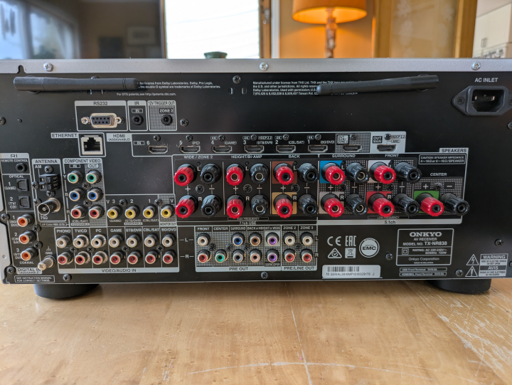 Onkyo TX-NR838 AV Receiver