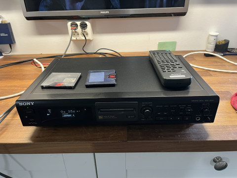 Pioneer MiniDisc MDS-JE510 inkl fjärr och 3 discar.