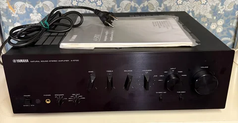 Yamaha A-S700 stereoförstärkare – Fjärrkontroll & manua...