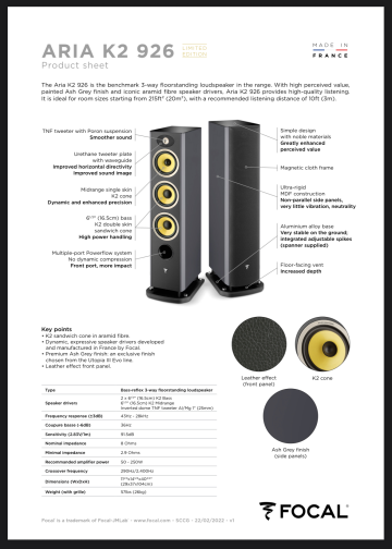 Focal Aria K2 926