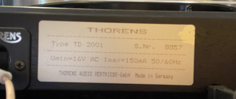 Thorens TD 2001 Thorens TD 2001 - Bild 4 av 7