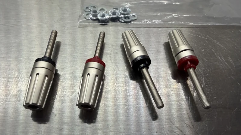 Helt nya h&ouml;gtalarkontakter: Falcon LS3/5a Terminals 2pr set - Bild 1 av 1