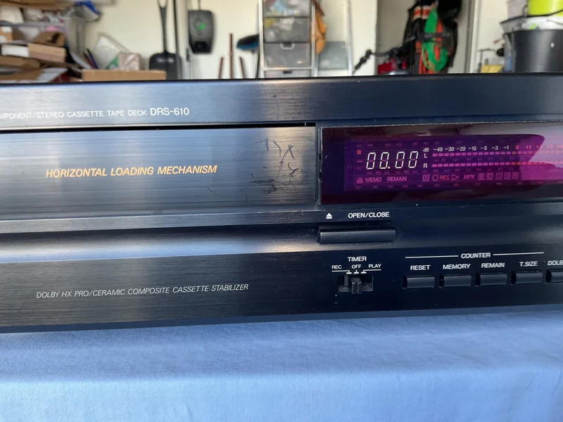 Denon DRS-610 – Unikt kassettdäck med horisontell släde Denon DRS-610 – Unikt kassettdäck med horisontell släde - Bild 5 av 11