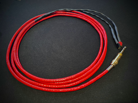 Clou Cable Red Jaspis till Sennheiser HD 600/650/660 