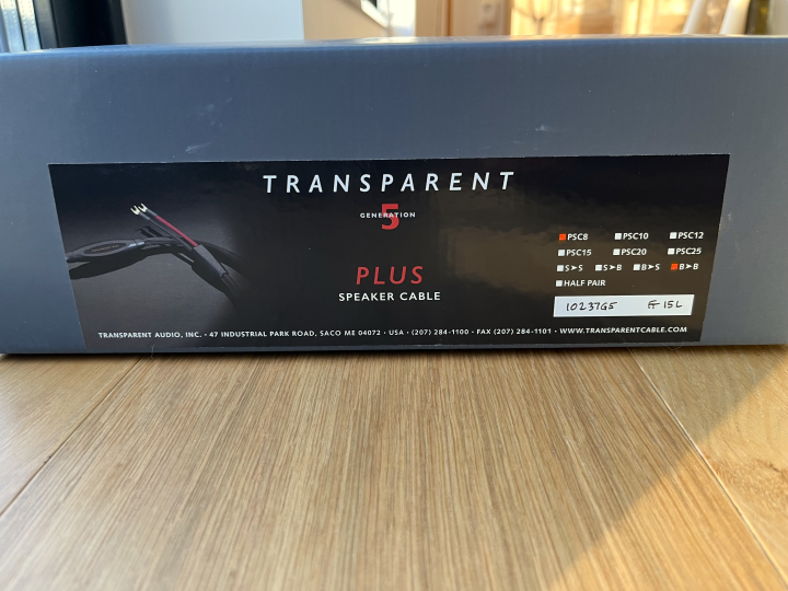 Transparent Musicwave Plus G5 högtalarkablar