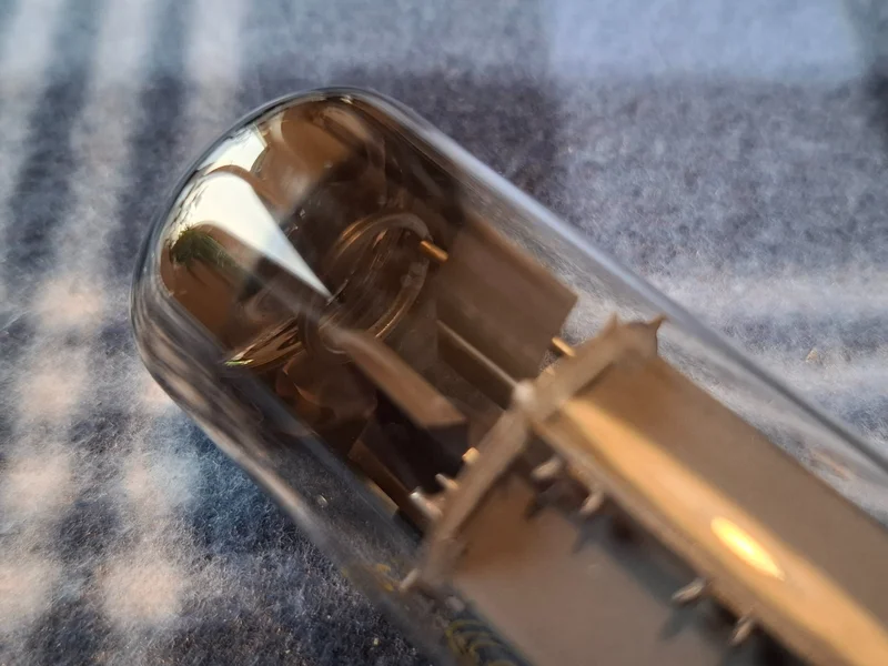 RFT EL34 6CA7 Thin Base O getter NOS Matchad kvartett  - Bild 7 av 7