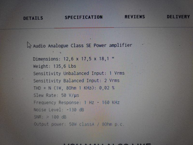 Audio Analogue Maestro Class A SE - Bild 4 av 6