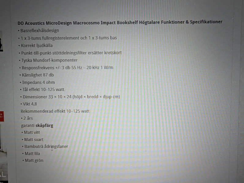 Do Acoustics macrocosmo impact - Bild 4 av 4