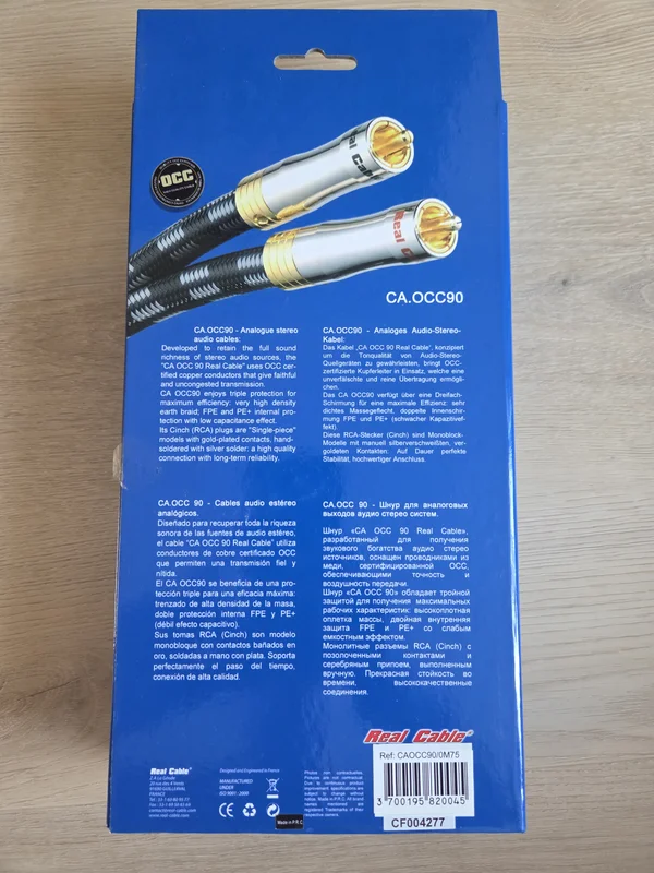 Real Cable CA OCC90 rca-signalkabel 0,75m - Bild 3 av 3