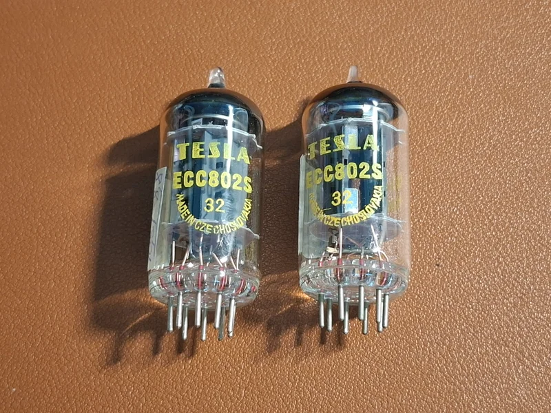 Tesla ECC802S &ndash; matchat par &ndash; NOS &ndash; Yellow Print &ndash; september 1972 - Image 3 of 6