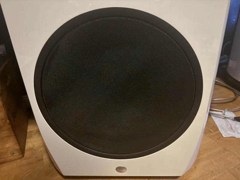 Linn Klimax 345 aktiv subwoofer i vit pianolack - Bild 1 av 1