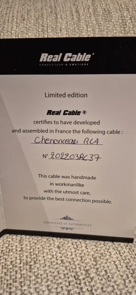 Real Cable Chenonceau RCA signalkablar - Bild 3 av 4