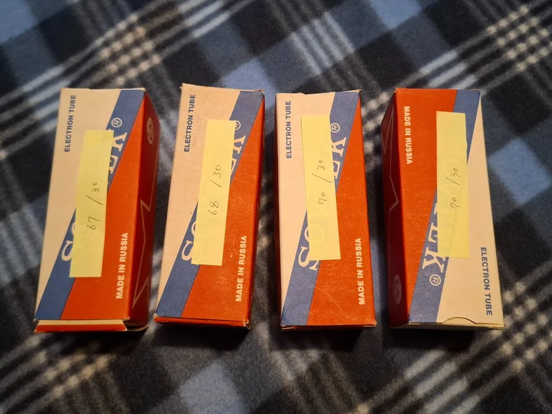 Sovtek 6550WA (6550 / KT88) matchad kvartett NOS - Bild 2 av 6